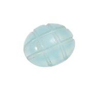 Blue Onyx Sky Carved Oval Gemstone 3.3ct Ring Fit for Astrological Grinding Medallion Dosha of Planet Saturn in 6th, 8th or 12th Horoscope House -B08BC4ZN88, Silver, Sapphire, Silver, Created Sapphire