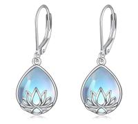 Blue Opal Earrings For Women, Earrings For Women Dangling White Resin Ladies Nature Transparent Blue Jewelry Cloud Earring Hypoallergenic Earringss Silver Jewellery Gift Fashion