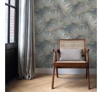 Rasch Opulenza Fan Wallpaper Blue