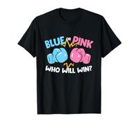 Blue Or Pink Who Will Win Funny Gender Reveal T-Shirt