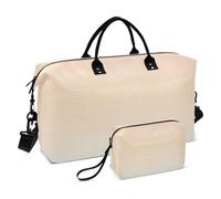 Blue-Orange Gradient Large Travel Duffel Luggage Carry on Weekender Overnight Bag Sport Training Bag with Toiletry Bag for Travel Waterproof
