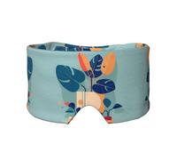 Blue Orange Turtleback Bamboo Printed Sleep Eye and Ear Masks (26.8×4.3 inches) Suitable for Travel, Yoga, Deep Rest Indoor and Outdoor