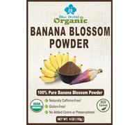 Blue Orchid Organic Banana Blossom Powder - Sun Dried Blossom Flowers - Womens Health Caffeine Free Herbal Drink 4 OZ