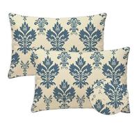 Blue Outdoor Cushions 50x70 cm Waterproof Soft Garden Cushions Pack of 2 Large Rectangle Boho Cushion CoversSofa Decorative Pillowcases for Garden Furniture Bench Balcony Farmhouse Decor Gifts S-916