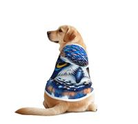 Blue Owl 1 Print Dog Shirts for Pet, Soft Breathable Vest Lightweight Stretchy Pet T-Shirt for Medium Dog
