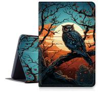 Blue Owl Case for iPad Pro 13 inch M4 2024, Shockproof PU Leather Folding Adjustable Stand Case with Auto Sleep/Wake for 13" iPad Pro M4 2024