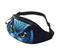 Blue Owl Fanny Pack for Men Women Fashion Running Waist Packs Waterproof Crossbody Bags Everywhere Belt Bag with Adjustable Strap Sports Hip Pack for Travel Wallet