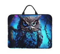 Blue Owl Laptop Case 14 Inch Laptop Sleeve Computer Carrying Bag Shockproof Protective Notebook Case Portable Laptop Bag Waterproof Briefcase Bag for Men Women