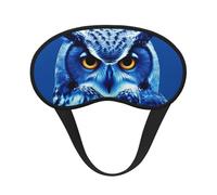 Blue Owl Sleep Mask for Side Sleeper, Blackout Eye Mask for Women Men, Zero Pressure Sleeping Masks Soft Breathable Eye Cover Comfortable Blindfold Eyeshade for Night Sleep