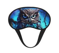 Blue Owl Sleep Mask for Side Sleeper, Blackout Eye Mask for Women Men, Zero Pressure Sleeping Masks Soft Breathable Eye Cover Comfortable Blindfold Eyeshade for Night Sleep