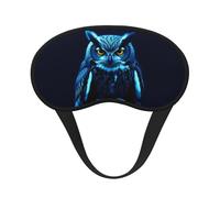 Blue Owl Sleep Mask for Side Sleeper Eye Mask for Sleeping Light Blocking Soft Breathable Sleep Eye Mask for Women Men Adjustable Elastic Strap Travel Nap Blackout Eye Shade Cover