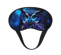 Blue Owl Sleep Mask for Side Sleeper Eye Mask for Sleeping Light Blocking Soft Breathable Sleep Eye Mask for Women Men Adjustable Elastic Strap Travel Nap Blackout Eye Shade Cover