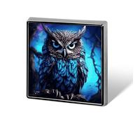 Blue Owl Square Lapel Pins Backpack Pin Cute Brooch Decoration Brooches for Women Men Fashion Button Badges for Hat Backpacks Purses Jackets Shirt Suit
