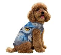 Blue Owl with Yellow Eyes Dog Shirts Cooling Tank Vest S