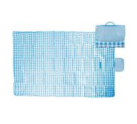 VFM - Blue Oxford Picnic Blanket - Waterproof Gingham - Summit