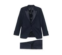 Blue Oxford Suit with Rear Vents - male - REVERES 1949 - Single Breasted Suits - Blue - XL - Suits XL