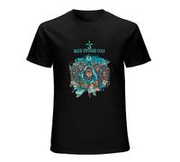 Blue Oyster Cult Fire of Unknown Origin Mens T-Shirt Unisex Graphic Black Tee Shirt XL