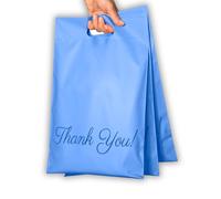Blue Packaging Bags 10x13, 100 Pack Thank You Bags, Poly Mailers, Small Business Shipping Supplies, Shipping Bags, Mailing Envelopes