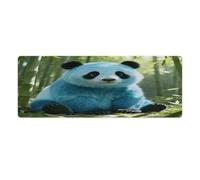 Blue-Panda Mouse Pad Large Extended Computer Rectangular Mouse Mat Non-Slip Waterproof Rubber Desk Pad with Multiple Size Options for Office Home Mouse Writing Desk Pad