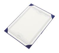 Blue Paper Certificate Covers, Waterproof Document Holder Cover