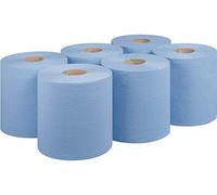 Blue Paper Rolls - 2 Ply Embossed Centre Feed - Hand Towel Tissue Roll 170mm x 80m