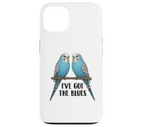 Blue Parakeet Bird, Budgie, Funny, I've Got the Blues Case for iPhone 13