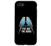 Blue Parakeet Bird, Budgie, Funny, I've Got the Blues Case for iPhone SE (2020) / 7/8