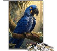 Blue Parrot 1000 Pieces Jigsaw Puzzle for Adults& Teens, for Age 14+ Home Art Decor Family Games Christmas Birthday Gifts 26x38cm