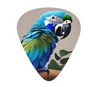 Blue Parrot Hugging 1 Guitar Picks Set-Premium Abs Material,Various Thicknesses-Enhance Your Playing Experience