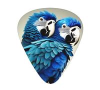 Blue Parrot Hugging Guitar Picks Set-Premium Abs Material,Various Thicknesses-Enhance Your Playing Experience