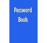 Blue Password Book: Internet Password Organizer for Usernames, Logins, Websites, Apps & Online Accounts | Simple, Secure & Easy-to-Use Password Keeper