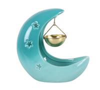 Blue Pastel Crescent Moon Hanging Oil Burner | Home Fragrance Decor