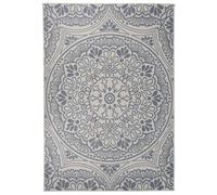 (blue pattern, 160 x 230 cm) vidaXL Outdoor Flatweave Rug Patio Garden Runner Mat Area Rug Floor Carpet