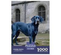 Blue Paul Terrier Puzzle 1000 Pieces Adults Teens Fun Relaxing Game Gift Pet Dog Sturdy Eco-Friendly 38x26cm/1000pcs
