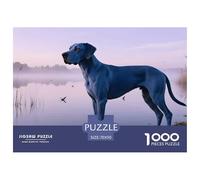 Blue Paul Terrier Puzzle 1000 Pieces Adults Teens Hobby Creative Relaxation Pet Dog Premium Gift Board 70x50cm/1000pcs