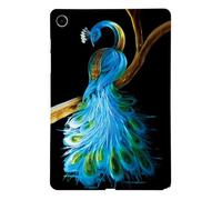 Blue Peacock Pattern Tablet Back Cover for Lenovo Tab TAB M10 HD TB-X505F/TB-X505L Lightweight Protective Elegant Artwork Cover Lightweight Flexible TPU Bumper, Shockproof Protection, Slim Fit Shell