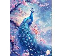 Blue Peacock Petals 1200 Piece Jigsaw Puzzles for Adults, Fun jigsaw puzzles 1200 pieces, Challenging Puzzle Perfect for Game Nights, Finished Puzzle Size is 75x50cm