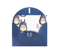 Blue Pearlescent Paper Holiday Cards 4"x6" YYHHAOFA Happy Dabai Family Pattern Greeting Cards for Christmas, Birthday, Wedding Anniversary & Party Invitations