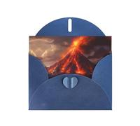 Blue Pearlescent Paper Holiday Cards 4"x6" YYHHAOFA Volcano Pattern Greeting Cards for Christmas, Birthday, Wedding Anniversary & Party Invitations