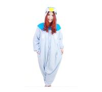 (Blue Penguin, L) Dalmatian cartoon one-piece pajamas cute animal thick couple home clothes autumn and winter