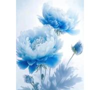 Blue Peony Floral 1314 Piece Jigsaw Puzzles for Adults Colourful Fun Challenging & Brainteasing Educational Learning Gift Present for Children Boys Girls 1314 Piece Puzzle for Adults