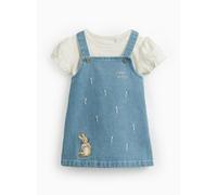Blue Peter Rabbit Pinafore Dress & Bodysuit Set 6-9 months