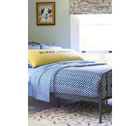 Blue Petite Painted Check Duvet Cover Set Martex Blue Super King
