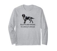 Blue Picardy Spaniel Dog Bold Rare Pet Breed Attitude Design Long Sleeve T-Shirt