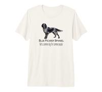 Blue Picardy Spaniel Dog Bold Rare Pet Breed Attitude Design Premium T-Shirt
