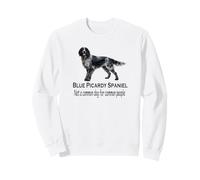 Blue Picardy Spaniel Dog Bold Rare Pet Breed Attitude Design Sweatshirt
