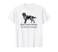 Blue Picardy Spaniel Dog Bold Rare Pet Breed Attitude Design T-Shirt