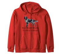 Blue Picardy Spaniel Dog Bold Rare Pet Breed Attitude Design Zip Hoodie