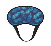 Blue Pineapple Print Adjustable Eye Cover for Sleeping, Comfortable, Pressure-Free and Breathable Sleeping Masks