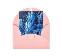 Blue pineapple Print Adorable Blank Cards& Envelopes,Unique Designs Perfect for Festivals, Invitations